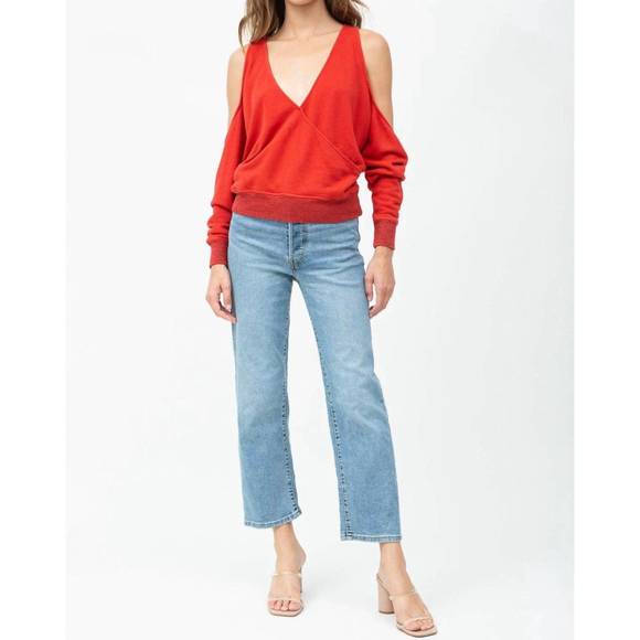 NEW N:PHILANTHROPY ventura sweatshirt in red - Picture 1 of 5